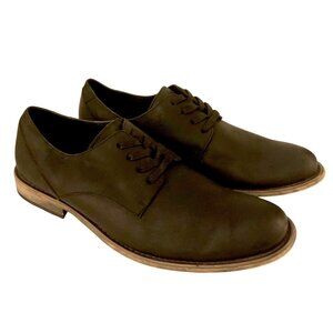 Steve Madden Townsend Black Leather Oxford Dress Shoes Size 10 Rubber Outsole